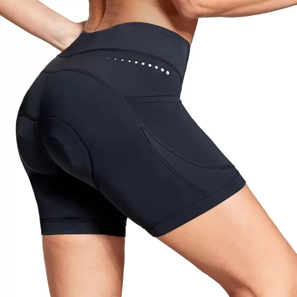 imageBALEAF 4D Padded Bike Shorts Women Cycling Underwear Gel Padding PocketsBlack