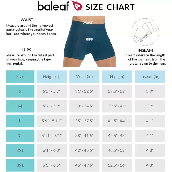 imageBALEAF Mens 4D Padded Bike Shorts Cycling Underwear with Padding Road Biking MTB Liner Shorts Bicycle GearMeshblue47