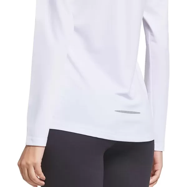 imageBALEAF Long Sleeve Workout Tops for Women Running Athletic Shirts Active Quick Dry Lightweight Moisture WickingAwhite