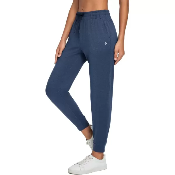 imageBALEAF Womens Joggers Pants Ultra Soft Comfy Sweat Pants Running Athletic Lounge Relaxed Fit Tapered Leg with PocketsBlue