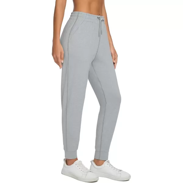 imageBALEAF Womens Joggers Pants Ultra Soft Comfy Sweat Pants Running Athletic Lounge Relaxed Fit Tapered Leg with PocketsLight Gray