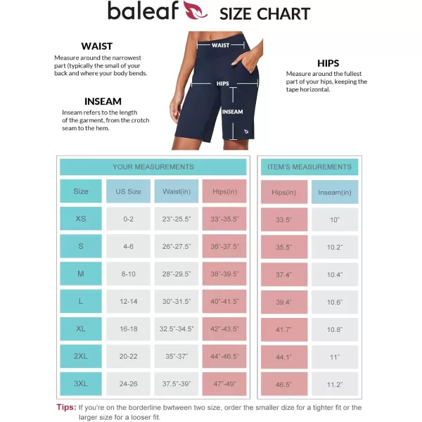 imageBALEAF Womens Bermuda Long Shorts Athletic High Waisted Shorts 10quot Casual Summer Running Quick Dry Knee LengthNavy