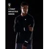 imageBALEAF Mens Mountain Bike Shirts Long Sleeve Cycling Jersey Zipper Pocket UPF 50 Workout Athletic RunningBlack