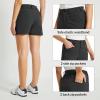 imageBALEAF Womens Golf Shorts Stretch 45quot Quick Dry Mesh Breathable Hiking Spandex Active with Pockets AthleticBlack