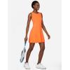 imageBALEAF Womens Tennis Golf Dress Sleeveless with Inner Shorts 4 Pockets for Exercise WorkoutCrewneckorange