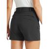 imageBALEAF Womens Golf Shorts Stretch 45quot Quick Dry Mesh Breathable Hiking Spandex Active with Pockets AthleticBlack