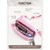 imageBALEAF Belt Bag for Women Fanny Pack Crossbody Adjustable Strap Everywhere Waist Packs Workout Running 2L GreyPink 2L