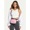 imageBALEAF Belt Bag for Women Fanny Pack Crossbody Adjustable Strap Everywhere Waist Packs Workout Running 2L GreyPink 2L