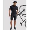 imageBALEAF Bike Shorts for Men 4D Padded Cycling Shorts Padding Road Riding Biking Bicycle Gear Zipper Pockets UPF 50Black