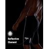 imageBALEAF Bike Shorts for Men 4D Padded Cycling Shorts Padding Road Riding Biking Bicycle Gear Zipper Pockets UPF 50Black