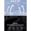 imageBALEAF Womens 5quot Swim Shorts High Waisted Board Shorts Quick Dry Swimming Bottoms Trunks UPF 50 Beach Shorts with LinerBlack