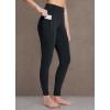 imageBALEAF Womens Winter Riding Pants Full Seat Breeches Fleece Horse Equestrian Tights Horseback Leggings PocketsBlack