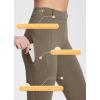 imageBALEAF Womens Winter Riding Pants Full Seat Breeches Fleece Horse Equestrian Tights Horseback Leggings PocketsBrown