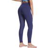 imageBALEAF Womens Winter Riding Pants Full Seat Breeches Fleece Horse Equestrian Tights Horseback Leggings PocketsNavy Blue