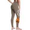 imageBALEAF Womens Winter Riding Pants Full Seat Breeches Fleece Horse Equestrian Tights Horseback Leggings PocketsBrown