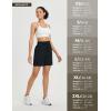 imageBALEAF Womens 7quot Bermuda Shorts Athletic Long Shorts for Women Running High Waisted Quick Dry Workout Hiking UPF 50Black