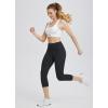imageBALEAF Womens Capri Leggings with Pockets High Waisted Workout Yoga Running Gym Pants for Casual SummerBlack
