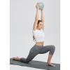 imageBALEAF Womens Capri Leggings with Pockets High Waisted Workout Yoga Running Gym Pants for Casual SummerSmoked Pearllycra