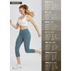 imageBALEAF Womens Capri Leggings with Pockets High Waisted Workout Yoga Running Gym Pants for Casual SummerSteel Blue