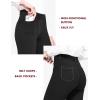 imageBALEAF Womens Dress Pants 29quot31quot Yoga Work Pants Straight LegBootcut Pull On Slacks Business Casual Office PocketsBlack
