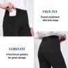imageBALEAF Womens Dress Pants 29quot31quot Yoga Work Pants Straight LegBootcut Pull On Slacks Business Casual Office PocketsBlack
