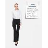imageBALEAF Womens Dress Pants 29quot31quot Yoga Work Pants Straight LegBootcut Pull On Slacks Business Casual Office PocketsBlack