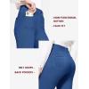 imageBALEAF Womens Dress Pants 29quot31quot Yoga Work Pants Straight LegBootcut Pull On Slacks Business Casual Office PocketsBlue