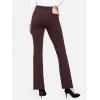 imageBALEAF Womens Dress Pants 29quot31quot Yoga Work Pants Straight LegBootcut Pull On Slacks Business Casual Office PocketsBrown