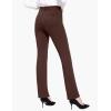 imageBALEAF Womens Dress Pants 29quot31quot Yoga Work Pants Straight LegBootcut Pull On Slacks Business Casual Office PocketsBrown