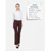 imageBALEAF Womens Dress Pants 29quot31quot Yoga Work Pants Straight LegBootcut Pull On Slacks Business Casual Office PocketsBrown