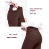 imageBALEAF Womens Dress Pants 29quot31quot Yoga Work Pants Straight LegBootcut Pull On Slacks Business Casual Office PocketsBrown