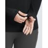 imageBALEAF Womens Fleece Running Jackets Half Zip Pullover Thermal Shirts Athletic Cold Weather Gear Winter Zip PocketsBlack