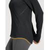 imageBALEAF Womens Fleece Running Jackets Half Zip Pullover Thermal Shirts Athletic Cold Weather Gear Winter Zip PocketsBlackclassic