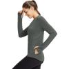 imageBALEAF Womens Fleece Running Jackets Half Zip Pullover Thermal Shirts Athletic Cold Weather Gear Winter Zip PocketsDark Grayclassic