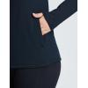 imageBALEAF Womens Fleece Running Jackets Half Zip Pullover Thermal Shirts Athletic Cold Weather Gear Winter Zip PocketsNavy