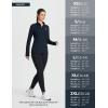 imageBALEAF Womens Fleece Running Jackets Half Zip Pullover Thermal Shirts Athletic Cold Weather Gear Winter Zip PocketsNavy