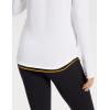 imageBALEAF Womens Fleece Running Jackets Half Zip Pullover Thermal Shirts Athletic Cold Weather Gear Winter Zip PocketsWhiteclassic