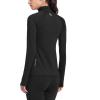 imageBALEAF Womens Running Jacket Thermal Fleece Pullover Half Zip Tops Thumbholes Winter Long Sleeve Cold WeatherBlack