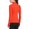 imageBALEAF Womens Running Jacket Thermal Fleece Pullover Half Zip Tops Thumbholes Winter Long Sleeve Cold WeatherColar