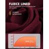 imageBALEAF Womens Running Jacket Thermal Fleece Pullover Half Zip Tops Thumbholes Winter Long Sleeve Cold WeatherRed