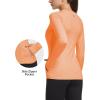 imageBALEAF Thermal Shirts for Women Long Sleeve Fleece Tops Running Workout Cold Weather Gear Compression Zipper PocketApricot