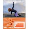 imageBALEAF Thermal Shirts for Women Long Sleeve Fleece Tops Running Workout Cold Weather Gear Compression Zipper PocketApricot