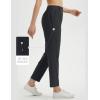 imageBALEAF Womens Golf Pants Stretch with Belt Loops Zipper Pockets Travel Casual Work Bussiness Dress UPF 50Black