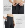 imageBALEAF Womens Golf Pants Stretch with Belt Loops Zipper Pockets Travel Casual Work Bussiness Dress UPF 50Black