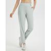 imageBALEAF Womens Golf Pants Stretch with Belt Loops Zipper Pockets Travel Casual Work Bussiness Dress UPF 50Light Gray