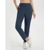 imageBALEAF Womens Golf Pants Stretch with Belt Loops Zipper Pockets Travel Casual Work Bussiness Dress UPF 50Navy Blue