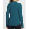 imageBALEAF Womens Thermal Tops Fleece Lined Shirts Long Sleeve Cold Weather Running Gear Workout Zipper Pocket Thumbholes03blue