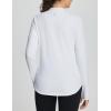 imageBALEAF Womens Thermal Tops Fleece Lined Shirts Long Sleeve Cold Weather Running Gear Workout Zipper Pocket Thumbholes03white