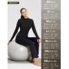 imageBALEAF Womens Thermal Tops Fleece Lined Shirts Long Sleeve Cold Weather Winter Gear Workout Zipper Pocket ThumbholesBlack