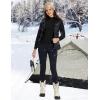 imageBALEAF Womens Thermal Tops Fleece Lined Shirts Long Sleeve Cold Weather Winter Gear Workout Zipper Pocket ThumbholesBlack
